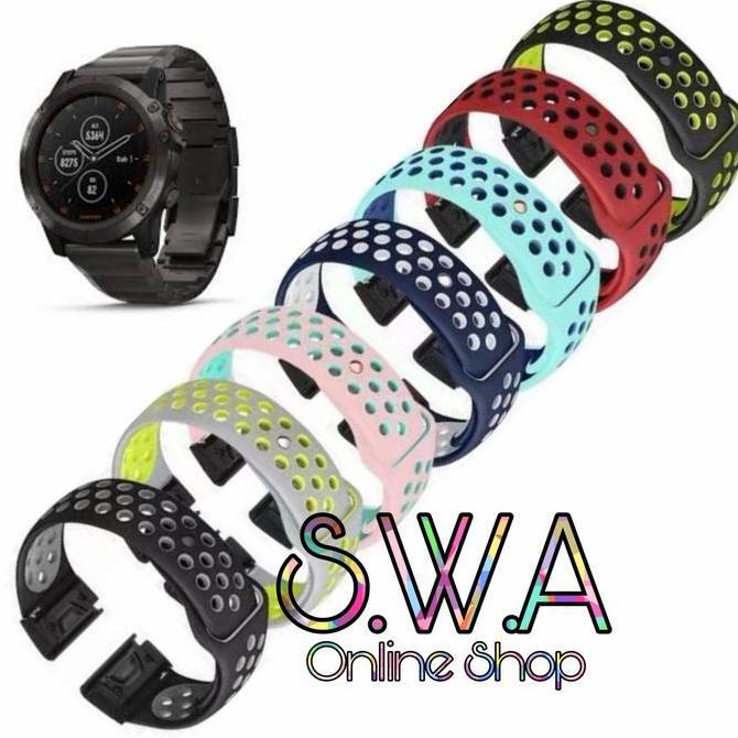 Strap Nike Volt Series Quick Fit Quickfit Tali Jam Solar Sapphire Amoled Garmin Fenix 8 47mm 5 6 7 P