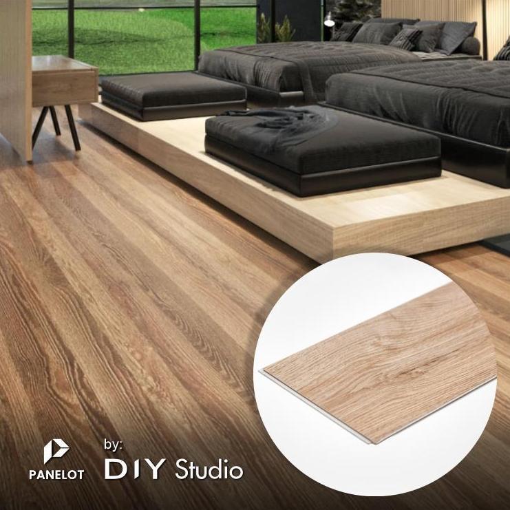 Panelot lantai spc | spc floor | parkit | DIY Studio | lantai motif kayu | lantai modern