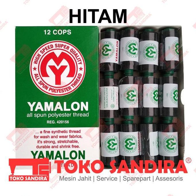 Kapanpun- 12 Pcs Benang Jahit Yamalon/Benang Jahit Murah/Benang Jahit Komplit 40/2 500 Yard/Toko Ala