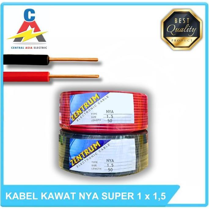 Whynot- Kabel Listrik Kawat Nya Super 1 X 1.5 (40 Meter) Kawat Besar