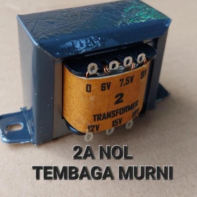 Whynot- Nol 2A Travo Trafo Adaptor 2A Nol Engkel 6V 7V5 7.5V 9V 12V 15V 18V Ac