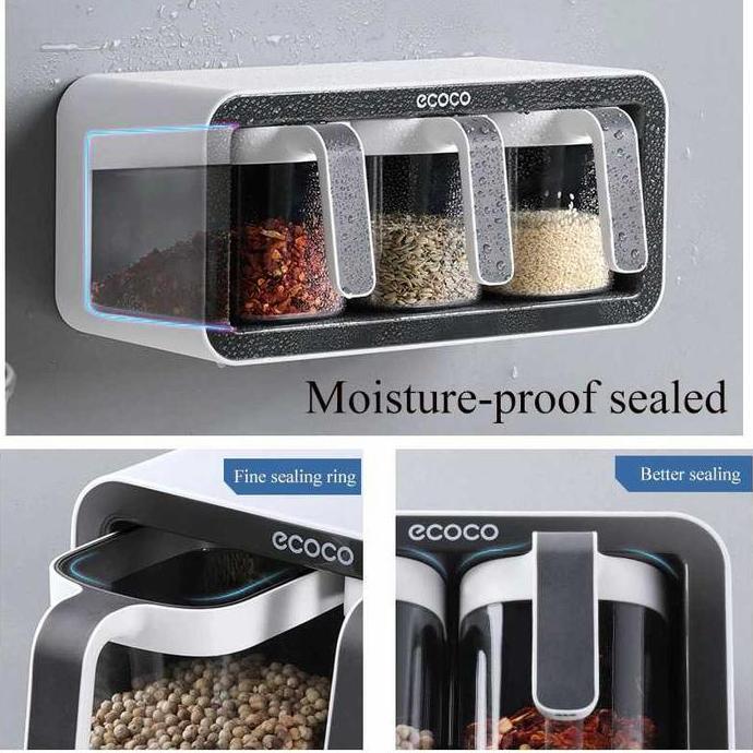 Rak Bumbu Dapur Gantung Spice Bottle Stor ECOCO rak botol dan bumbu MM