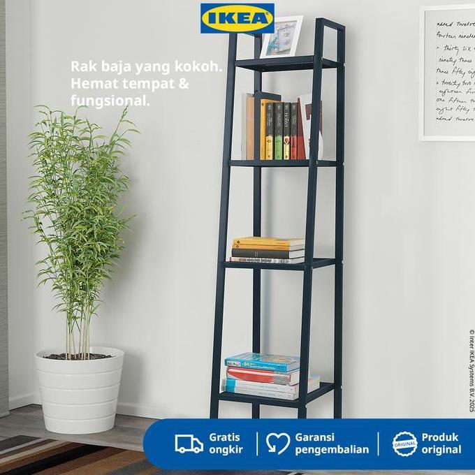 IKEA LERBERG Rak Serbaguna Minimalis Bahan Baja 35x148 cm