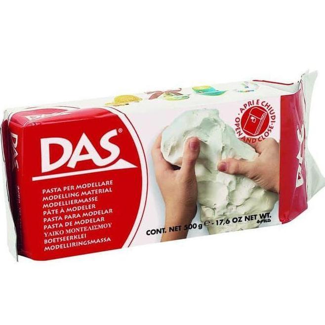 BAGUS New DAS Modelling Clay / Tanah Liat 1/2 kg White / Terracotta
