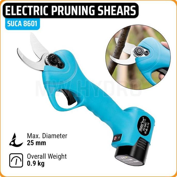 Cordless Portable Electric Pruning Shears - Gunting Dahan Elektrik / Listrik - SUCA 8601