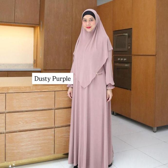 Wkwkwk- Bruggman Store Amira Set Kaftan Plus Bergo Instan Jersey