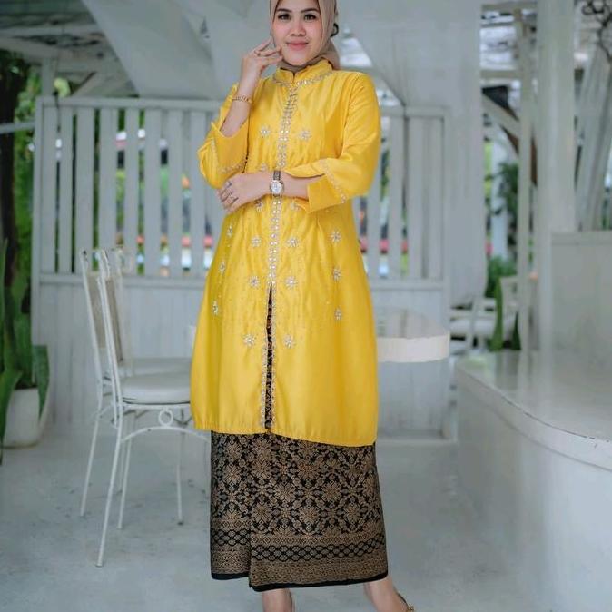 Wkwkwk- Tunik Payet Tabur Bridel Payet Super Elegan  Tunik Melayu Cocok Untuk Seragaman Kebaya Dan R