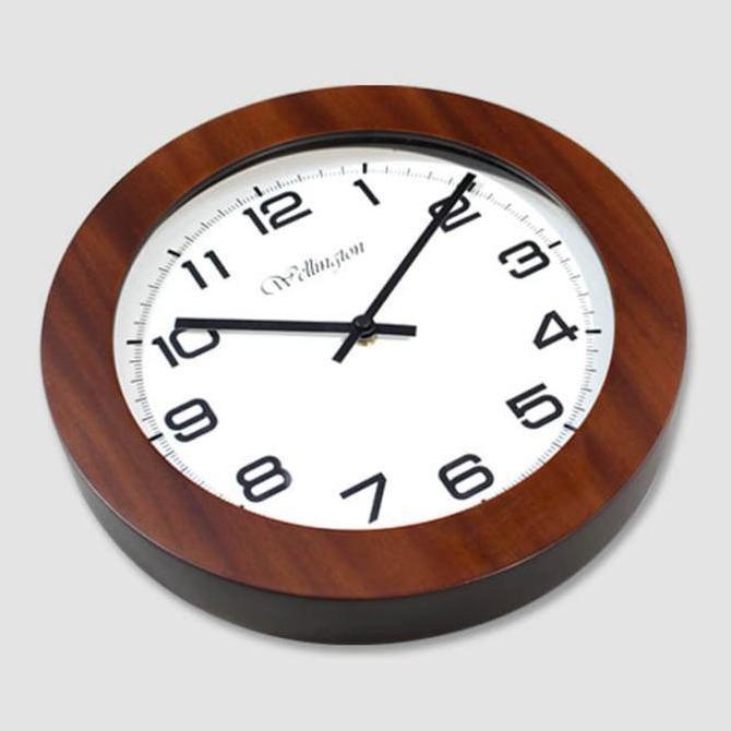 Wfhgx- Jam Dinding Wellington Seiko Kayu 606295 Original