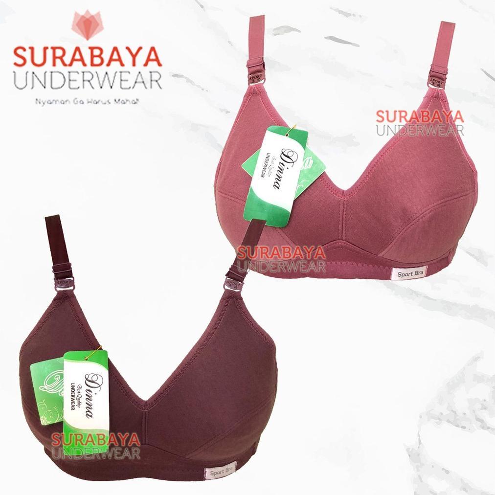 paket hemat sport bra katun nyaman buat sehari hari size besar merk dn (size 34-46)