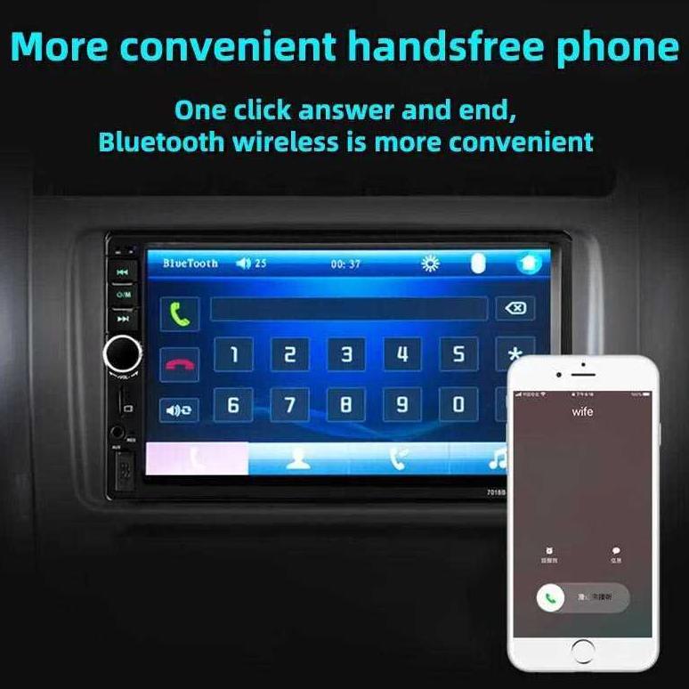 Head Unit Tape Mobil Double Din Mp5 Player Layar 7 Inch - 7018B