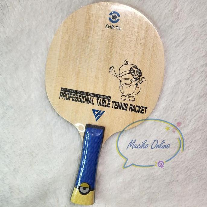 TERBARU - Bet Pingpong Minion Carbon XHR-T5 ~ Bet Pingpong Carbon Murah Berkualitas
