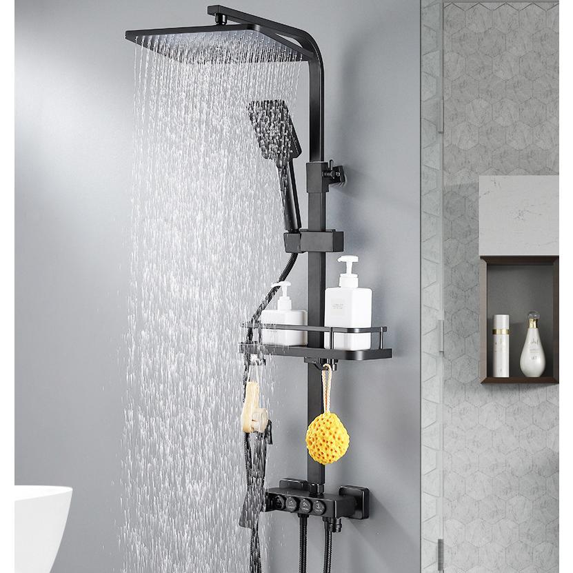 Shower Mandi Set /Set Shower Kamar Mandi/Shower Tembaga Pendingin Dan Pemanas /Set Shower 4 Fitur De