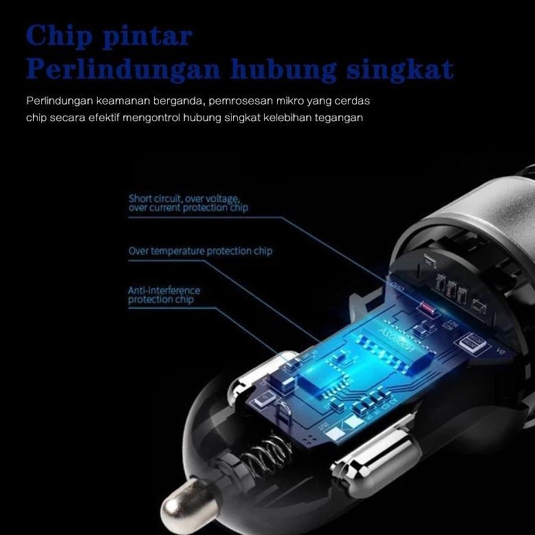 LIMITED 2 PORT USB FAST CHARGING CHARGER MOBIL CHARGER MOTOR BEAT DELUXE NMAX PENGISI DAYA PONSEL UN