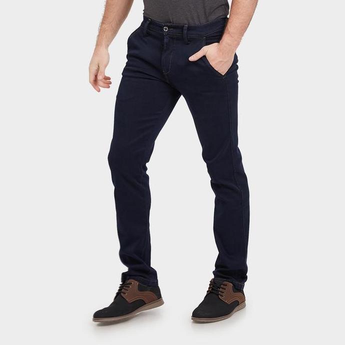 JB Boss Polyring Chinos Big Jumbo Besar Regular Basic Lurus Celana Panjang Jeans Pria Stretch Melar 
