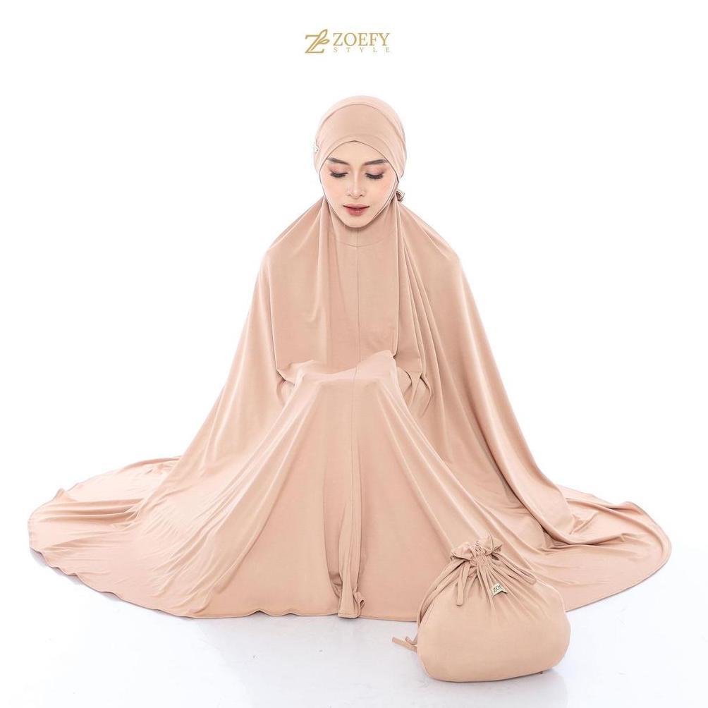 FREE ONGKIR ZOEFY MUKENA ALMEERA SPANDEX BALON ADEM TIDAK MENERAWANG | MUKENA JUMBO ANTI KUSUT TRAVE