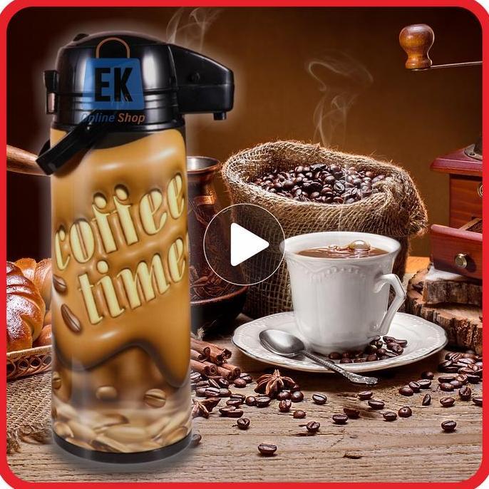 TERMURAH - Termos Air Panas Stainless KIMITSU KVF-191 | Termos Tekan | Termos Pencet | Termos Tekan 