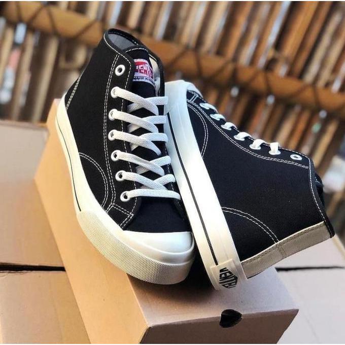 DA10 - Sepatu Ventela Basic High Black Natural / Sepatu Sneakers Kasual kekinian Casual Shoes Pria S