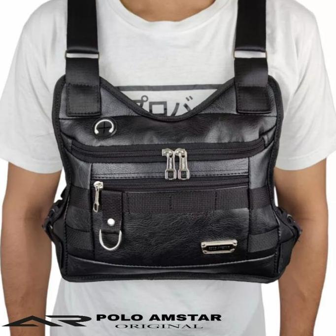 DV21 - Tas Selempang Dada Pria Polo Amstar Chestbag Series USS One Tactical Slingbag Sporty Outdoor