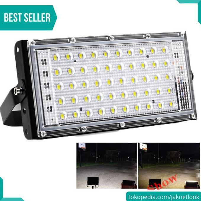 LAVANASHOPID Lampu Sorot Taman/Lapangan Voli/Badminton Flood Light 4500 Lumens 50W