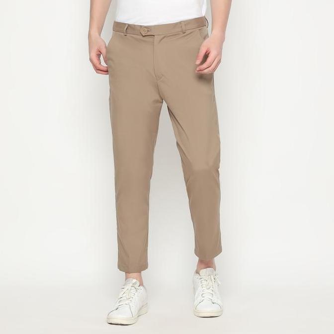MEVANO ANKLE CHINOS PANTS COKLAT/ANKLE PANTS CHINOS/ANKLE PANTS PRIA