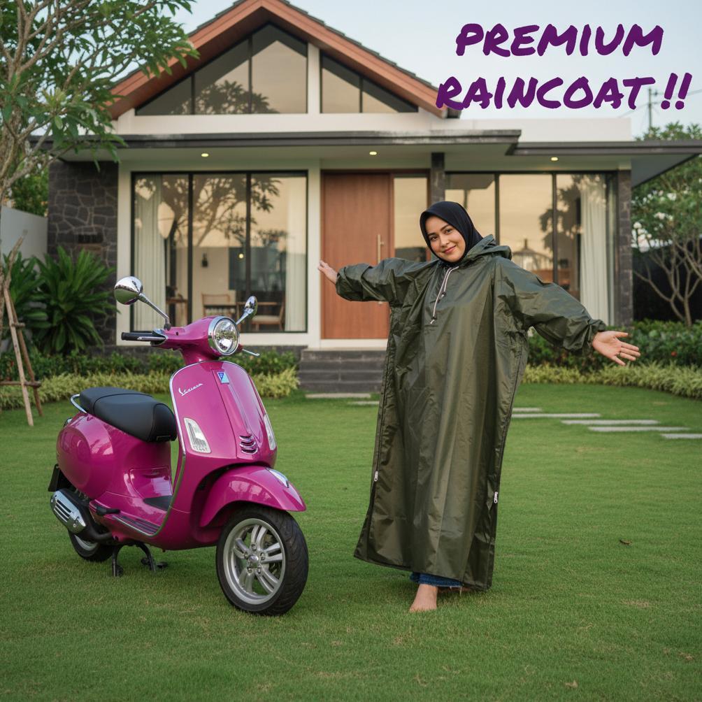 PREMIUM JAS HUJAN CEWEK JAS HUJAN CEWE JAS HUJAN JUMBO BIG SIZE MURAH BISA UNTUK COWOK MANTOL MANTEL