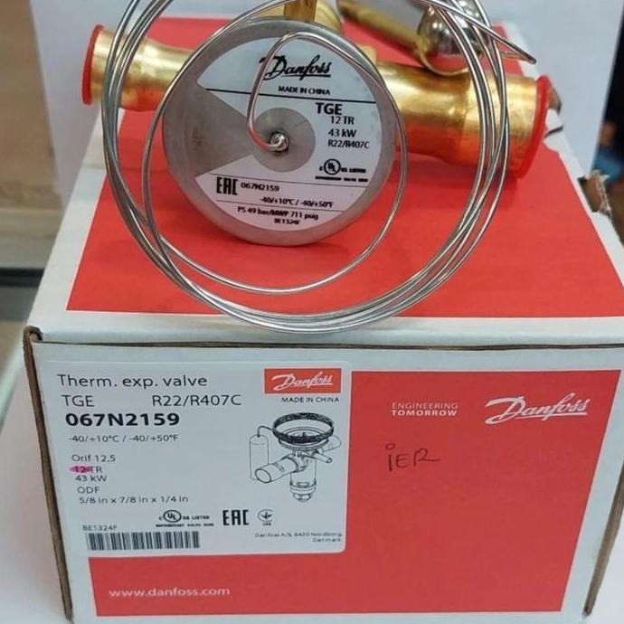 EXPANSI VALVE DANFOSS TGEX 12 TR (tge 12 tr) R22/R407c