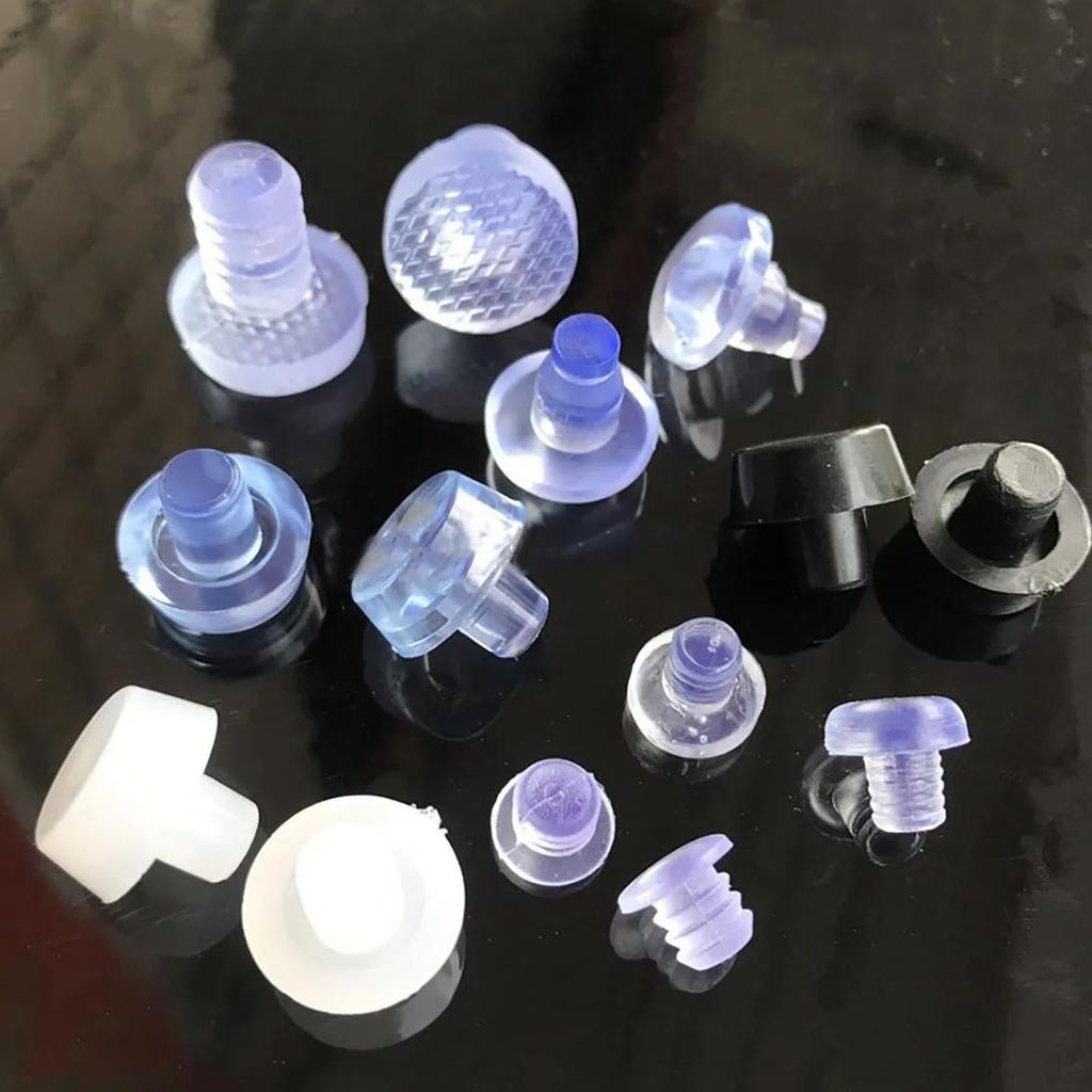 30Pcs 6/7/8mm Round Solid Plastic Seal Plugs Non-Slip Feet Pads Blanking End Caps Seal T Type Stoppe