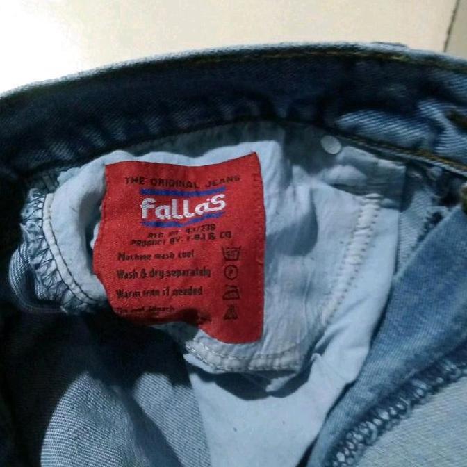 Fallas Celana Panjang Jeans Standar Reguler Original Denim pria