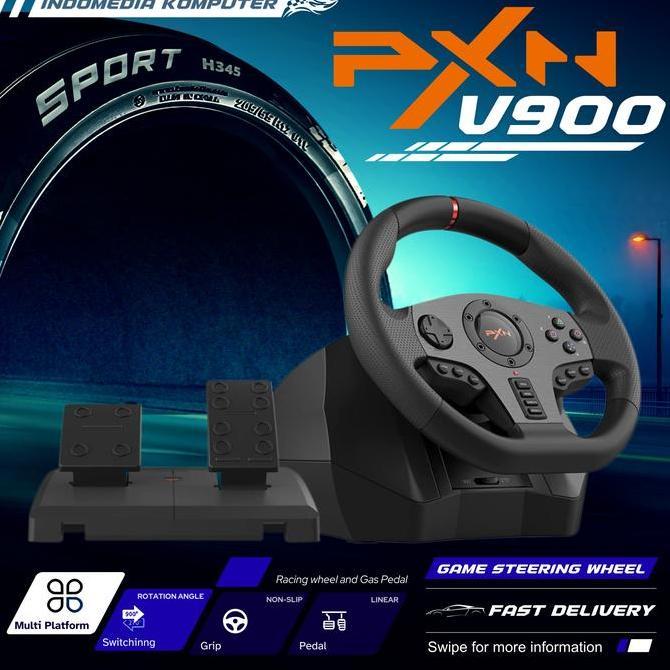 PXN V900 PC Racing Wheel Race Steering Wheel with Pedals