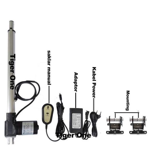 Kumau Aktuator, Actuator 24V Linear Aktuator, Linear Actuator 75cm 6000N