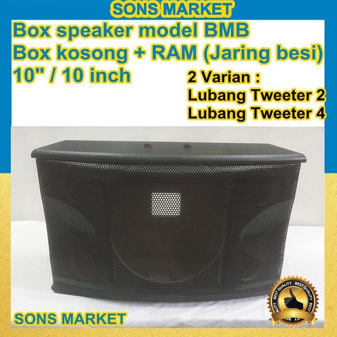 Box Speaker 10 Inch Model Bmb + Ram Jaring Box Kosong Model Bmb 10In Terbatas