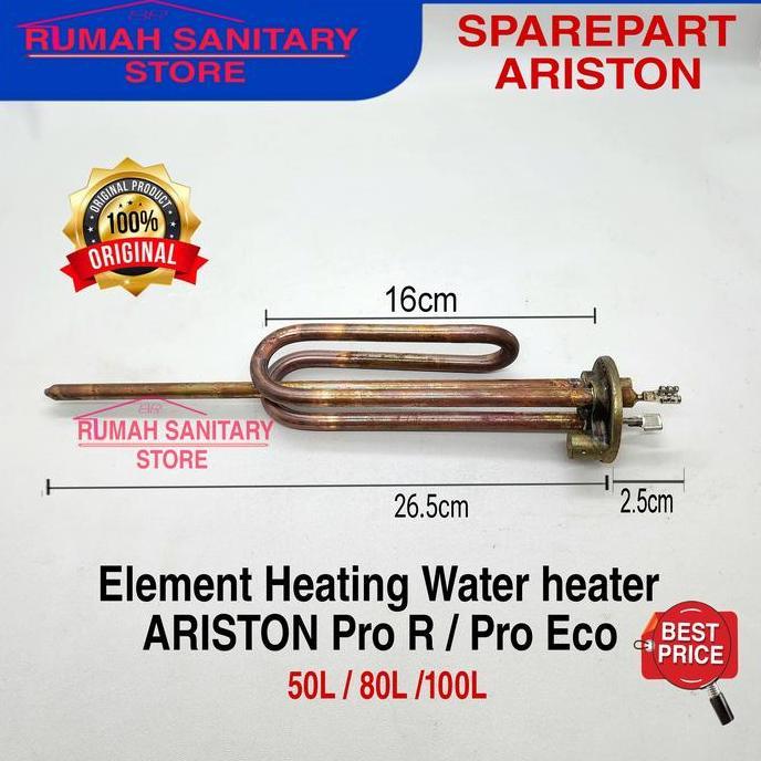 Sparepart Elemen Water Heater Pemanas air Ariston 50L , 80L 100L Original
