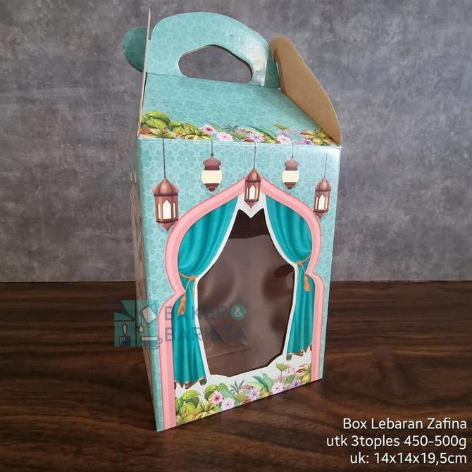 @=@=@=@=] box lebaran zafina isi 2 toples 500gr dus kotak kue kering lebaran