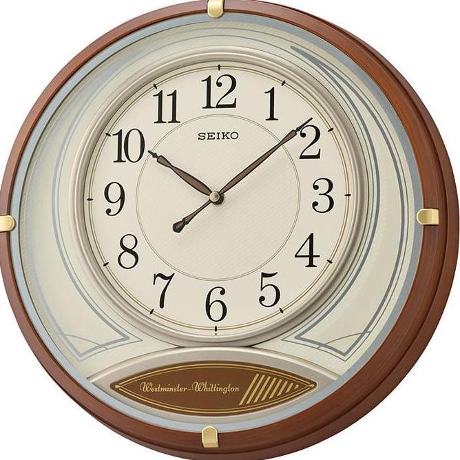 OK JAM DINDING SEIKO QXD215B WESTMINSTER WHITTINGTON QXD215 BROWN CASE //