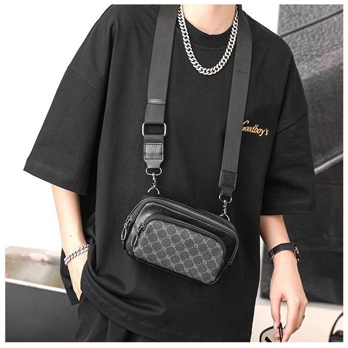 Leather Concept LILOBLACK Tas Selempang Pria Kulit Tas Kulit Cowok Tas Pria Tas Jalan LILO cowok