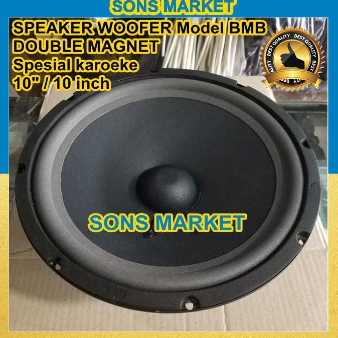 Speaker Woofer 10 Inch Double Magnet 10Inch 10" Spesial Karaoke Model Bmb Termurah