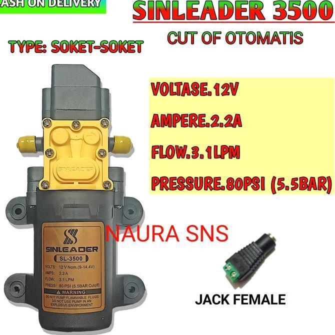 Pompa Dc 12V Sinleader 80 Psi Original / Pompa Sprayer Steam Portable Promo