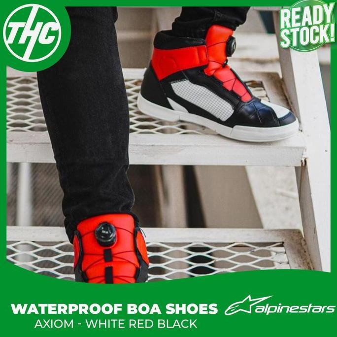 TERBARU - SEPATU ALPINESTAR AXIOM BOA WATERPROOF SHOES SEPATU ANTI AIR