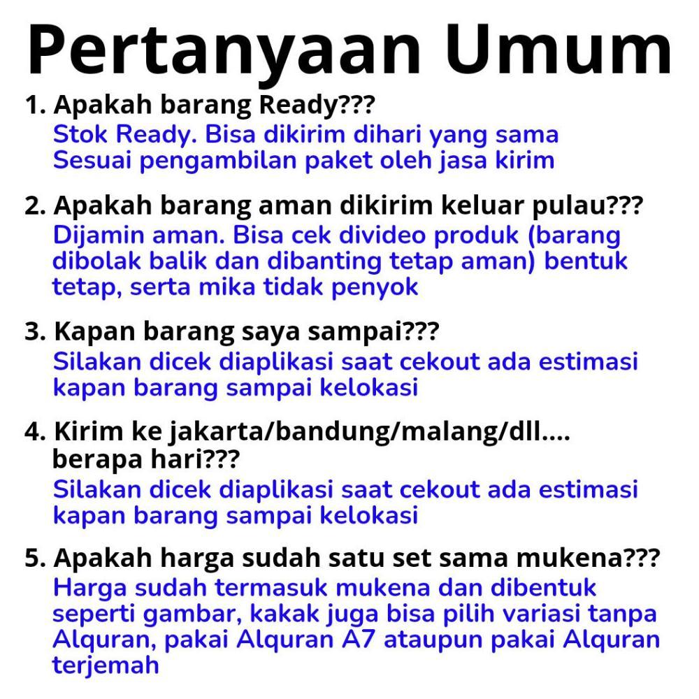 Saless Alat Sholat Seserahan/ Mahar Seperangkat Alat Sholat Pernikahan/ Seperangkat Alat Sholat Maha