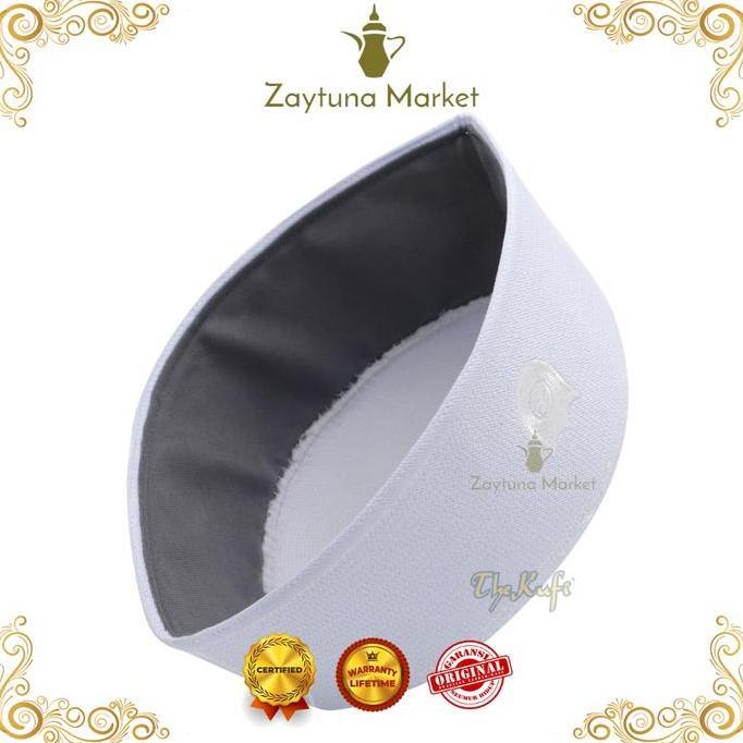 Peci Putih Malaysia Top Super Songkok Pria Kopiah Warna Putih The Kufi LM