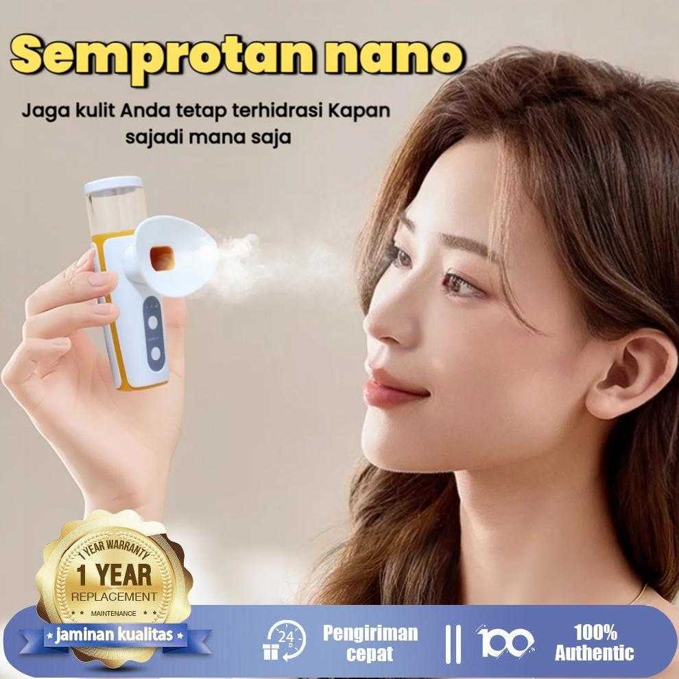 2025 Nano Spray Portable Mini USB/PERAWATAN KULIT WAJAH NANO MATA NANO SPRAY 2 IN 1