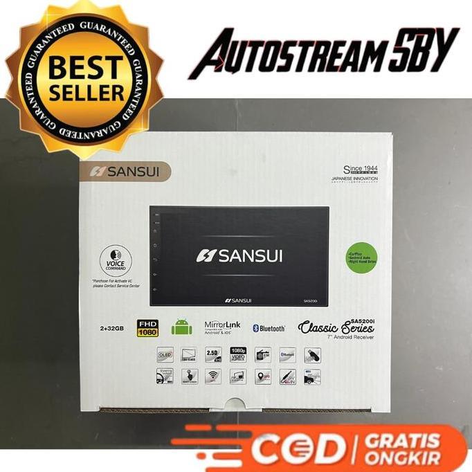 Promo Head Unit Android 7 Inch Sansui Classic Series RAM 2/32GB | Android Mobil, Head Unit Mobil, He
