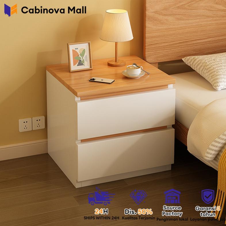 [BEST BUY] Meja Nakas Lemari Nakas Kecil Meja Kamar Kecil Aesthetic Meja Laci Susun Kayu Meja Sudut 