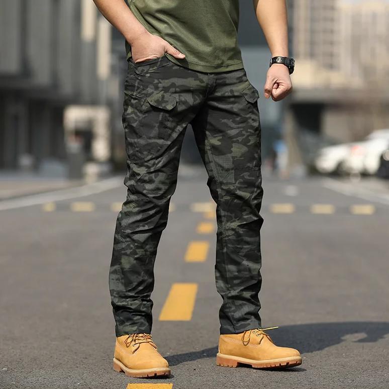 Tactical Pants Slim Fit Waterproof Camouflage Training Pants Spring Autumn Breathable Waterproof Ove