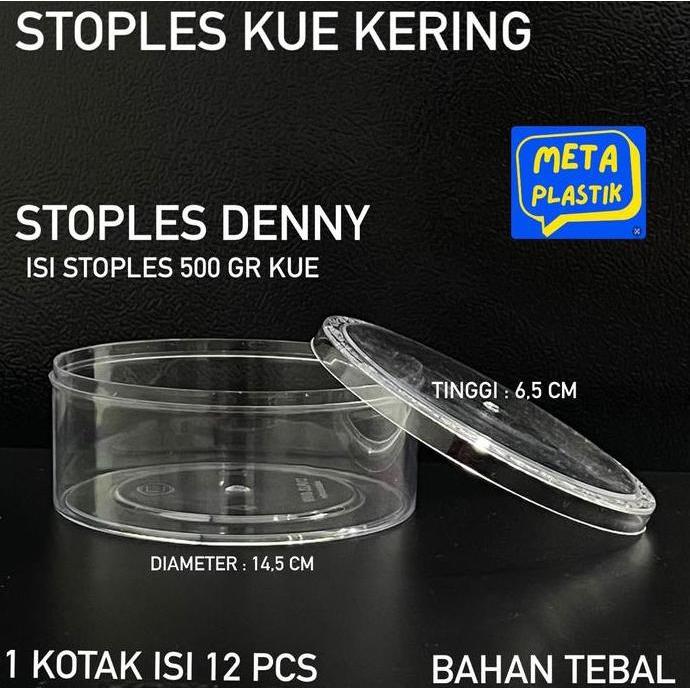 Promo Stoples Bulat 500Gr Denny / Stoples Kue Kering / Stoples Kue / Toples