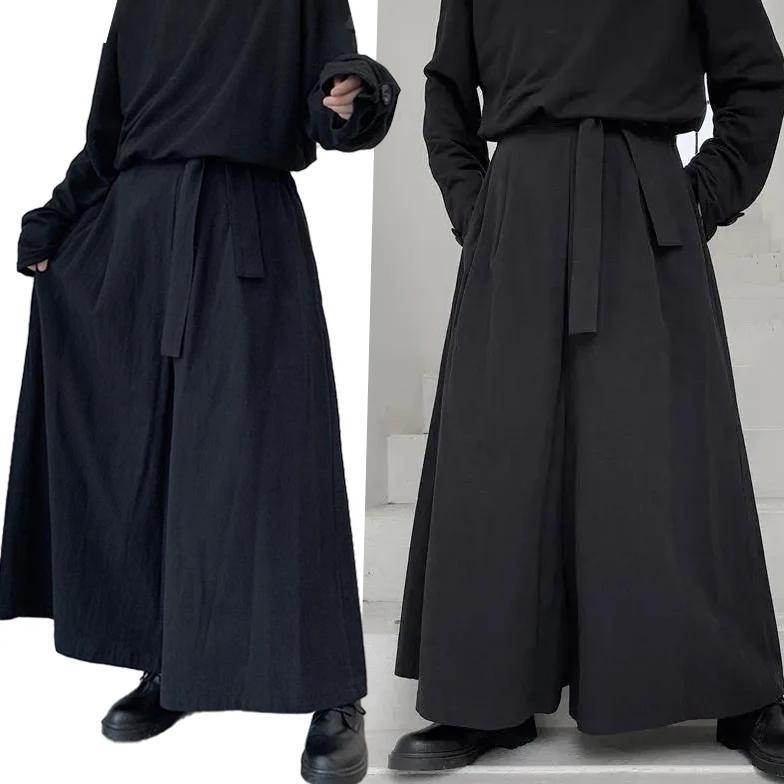 Kendo Uniforms Martial Arts Clothing Kendo Aikido Martial Arts Loose Gothic Hakama Samurai Pants Men