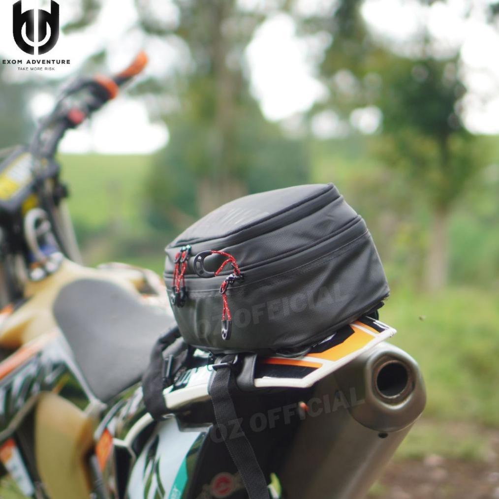 exclusive exom - box 02 tas spakbor belakang motor - tas bagasi motor - tas motor enduro bagasi bela