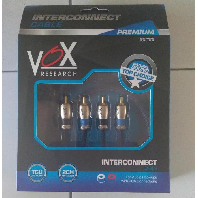 Promo KABEL RCA VOX RESEARCH PREMIUM 2.5 meter Diskon