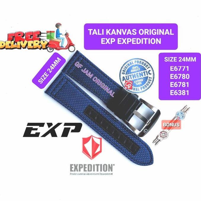TALI JAM TANGAN KANVAS EXPEDITION EXP ORIGINAL 24MM E6771 E6381 E6780