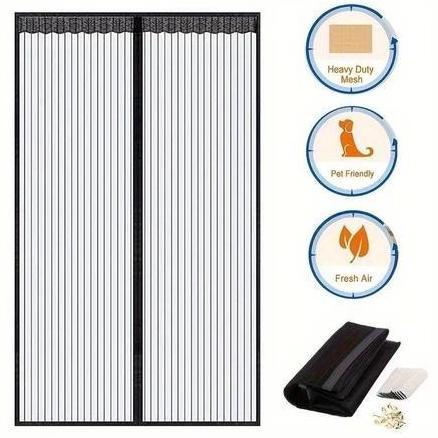 Impian- {Cod} Tirai Magnet Elegan Bahan Plastik Pvc Jaring Tirai Pintu Kama Tirai Pintu Magnet Kawat